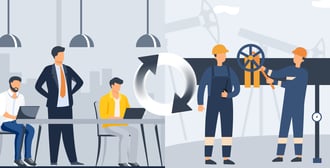 Real-time data and workflow automation in oilfield operations