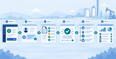 Automated unclaimed property filing workflow for oil and gas companies.