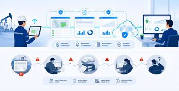A "Compliance Safety Net" graphic showing how automated land and accounting systems catch lease expirations and billing errors that manual spreadsheets miss.