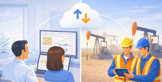 Accounting and operations teams collaborating using upstream ERP accounting software