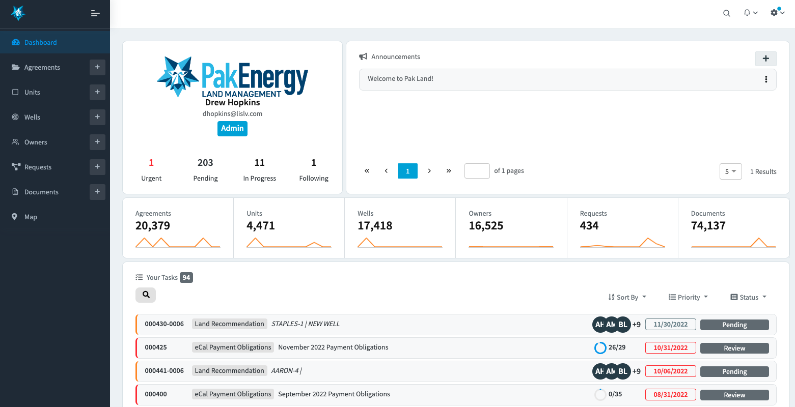 Dashboard - Instant Infrastructure 