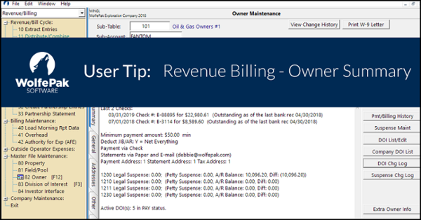 User Tip: Your “GoTo” – Owner Revenue Billing Summary