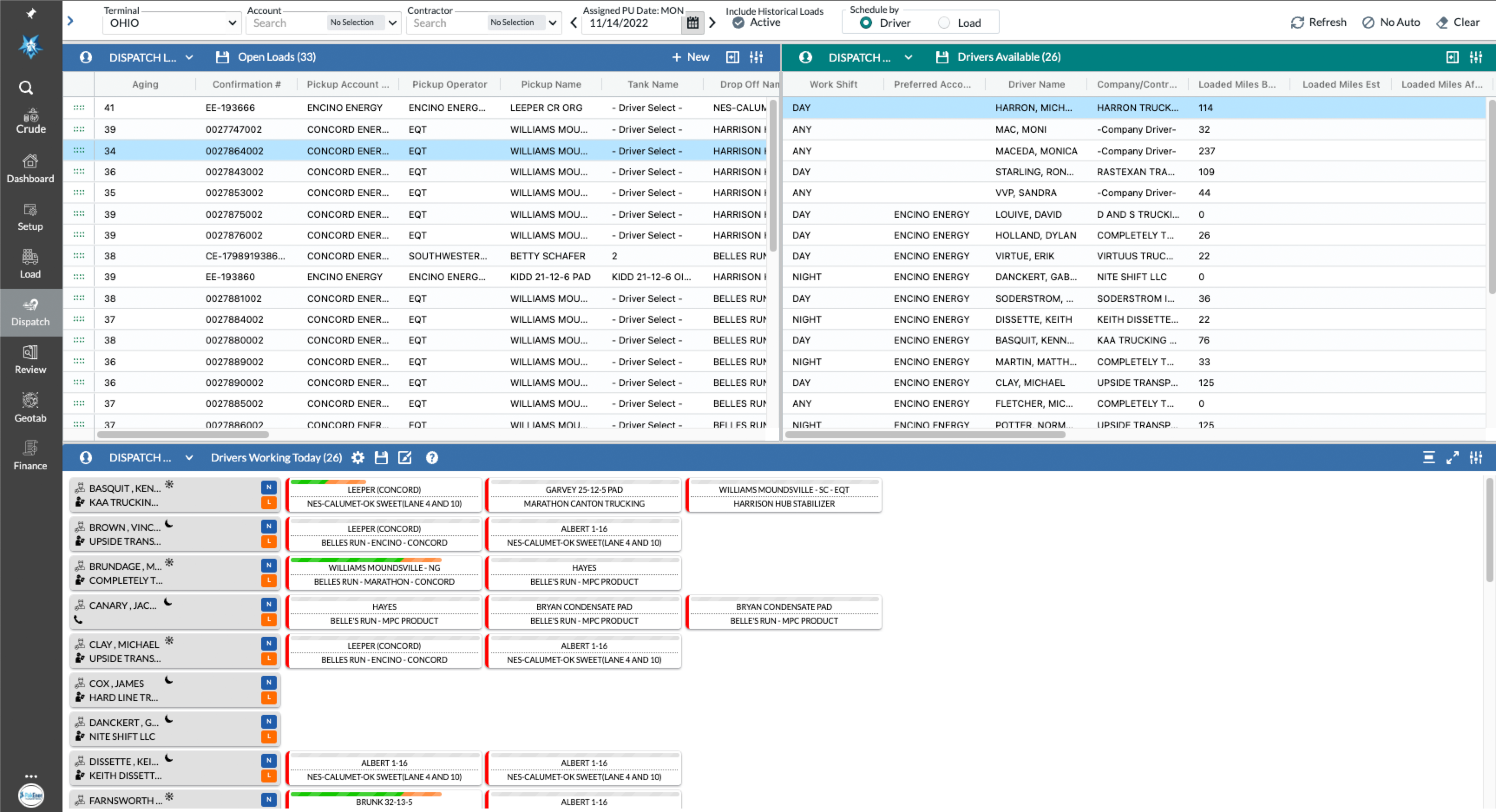 Pak Transportation - Load Management