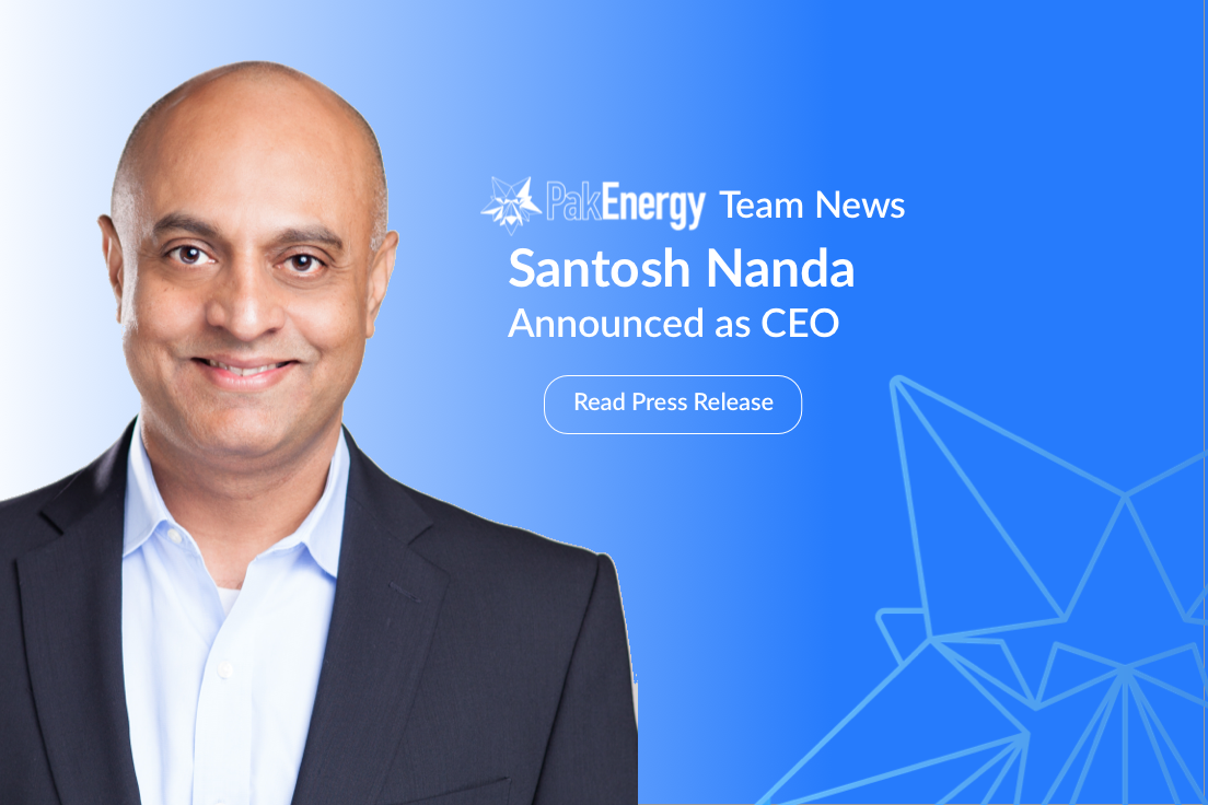 PakEnergy Names Industry Veteran Santosh Nanda as New CEO