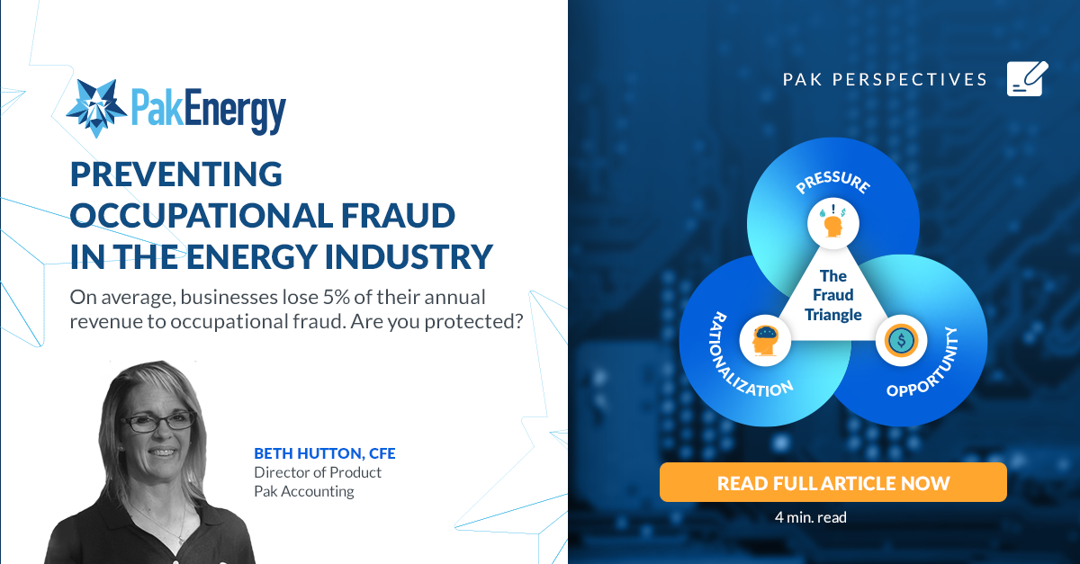 Preventing Occupational Fraud in the Energy Industry