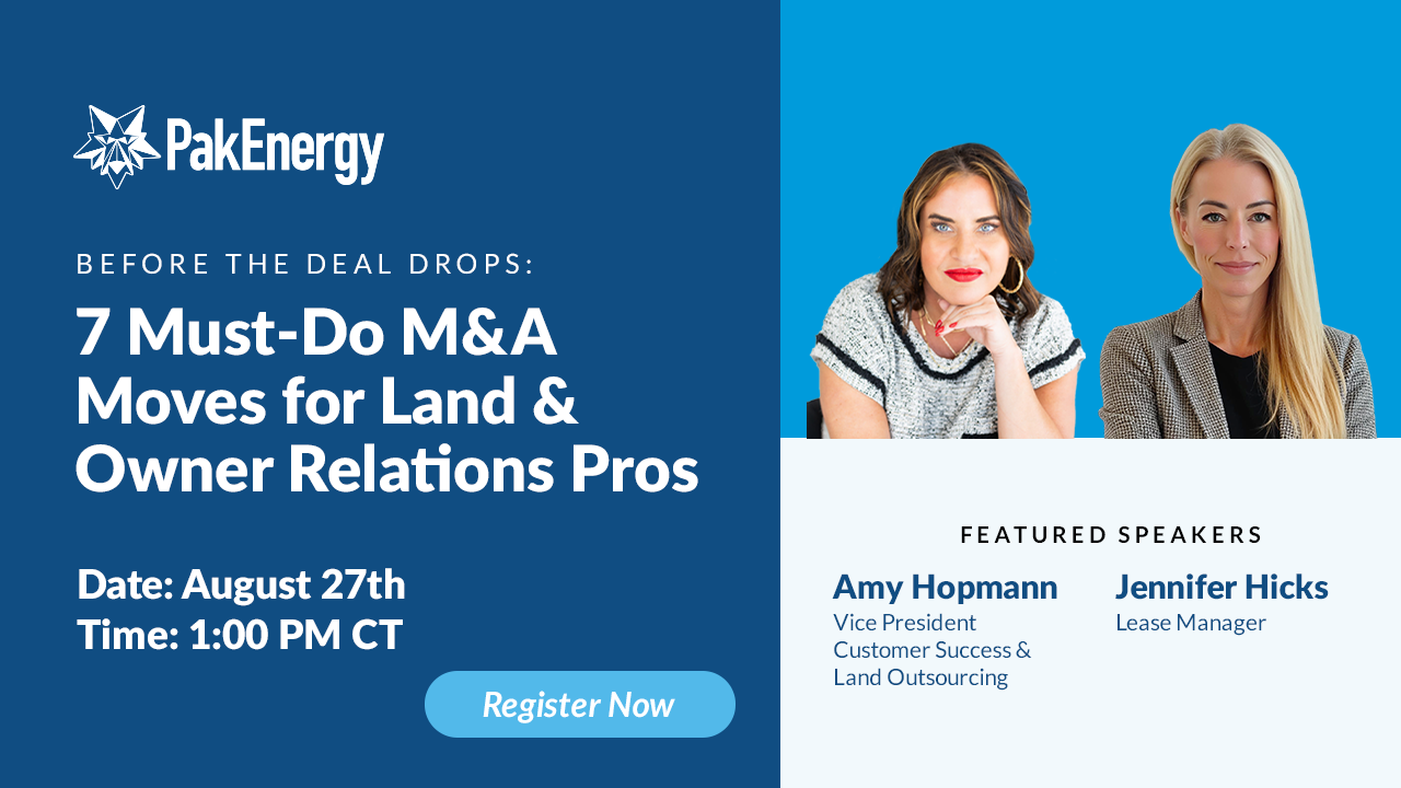 Webinar - Before the Deal Drops: 7 Must-Do M&A Moves for Land & Owner Relations Pros