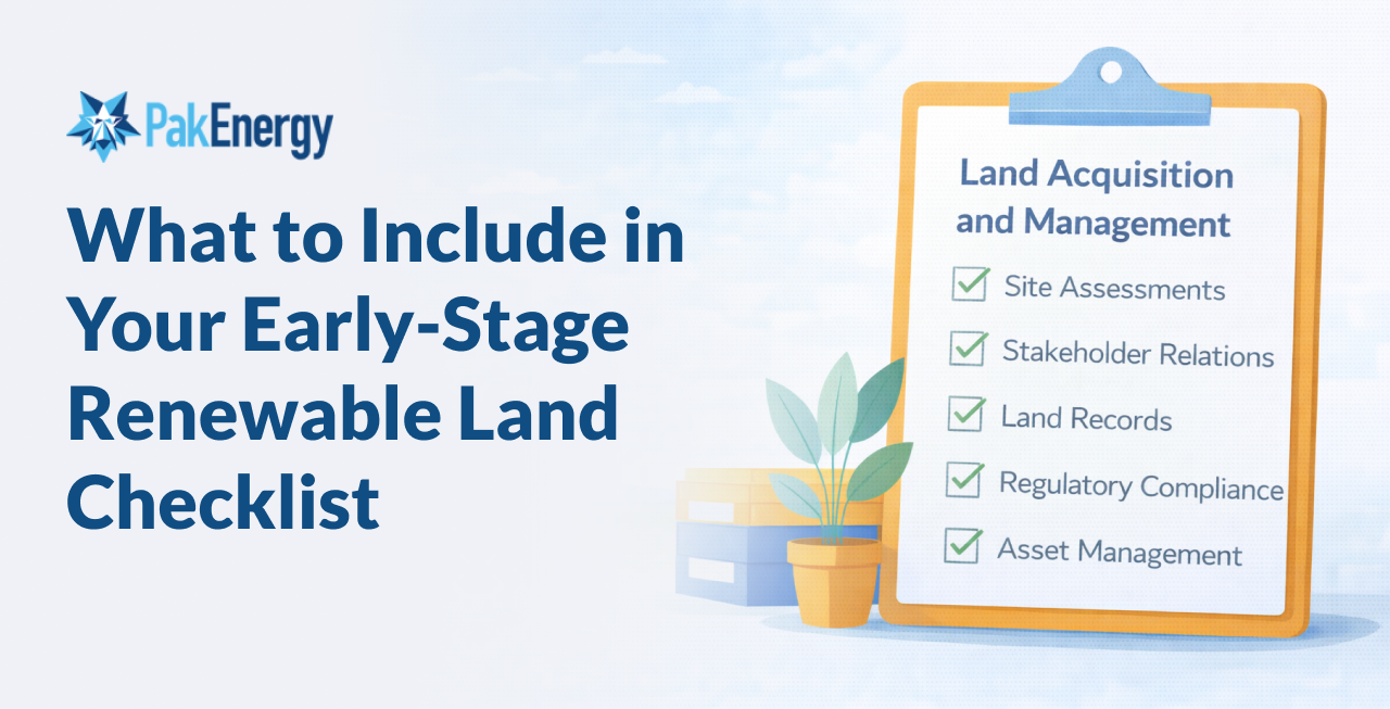 What to Include in Your Early-Stage Renewable Land Checklist
