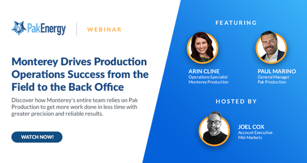 Webinar: Monterey Drives Production Operations Success from the Field to the Back Office