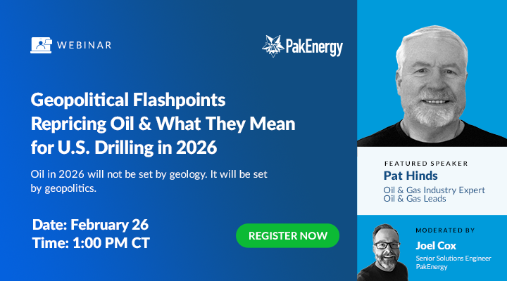 Webinar - Geopolitical Flashpoints Repricing Oil & What They Mean for U.S. Drilling in 2026