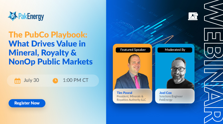 Webinar - The PubCo Playbook: What Drives Value in Mineral, Royalty & NonOp Public Markets
