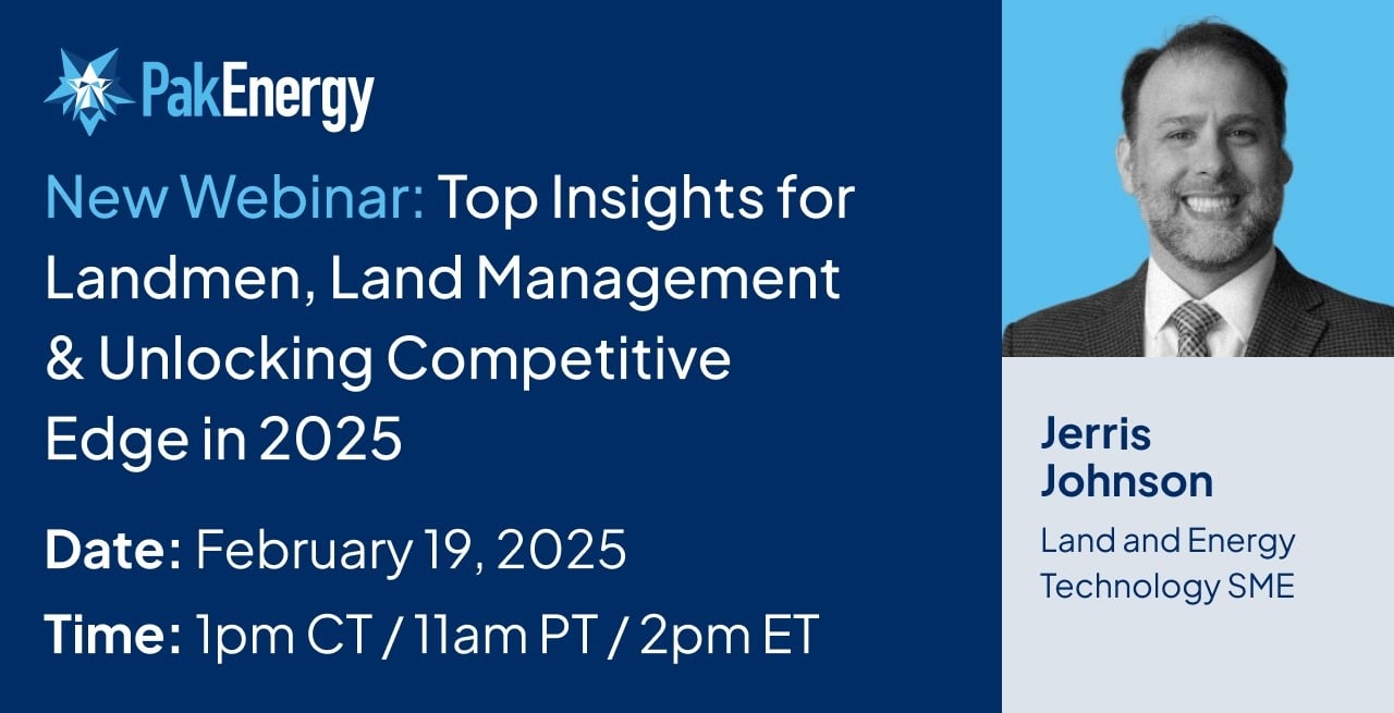 Webinar: Top Insights for 2025: Landmen, Land Management & Unlocking Competitive Edge in 2025