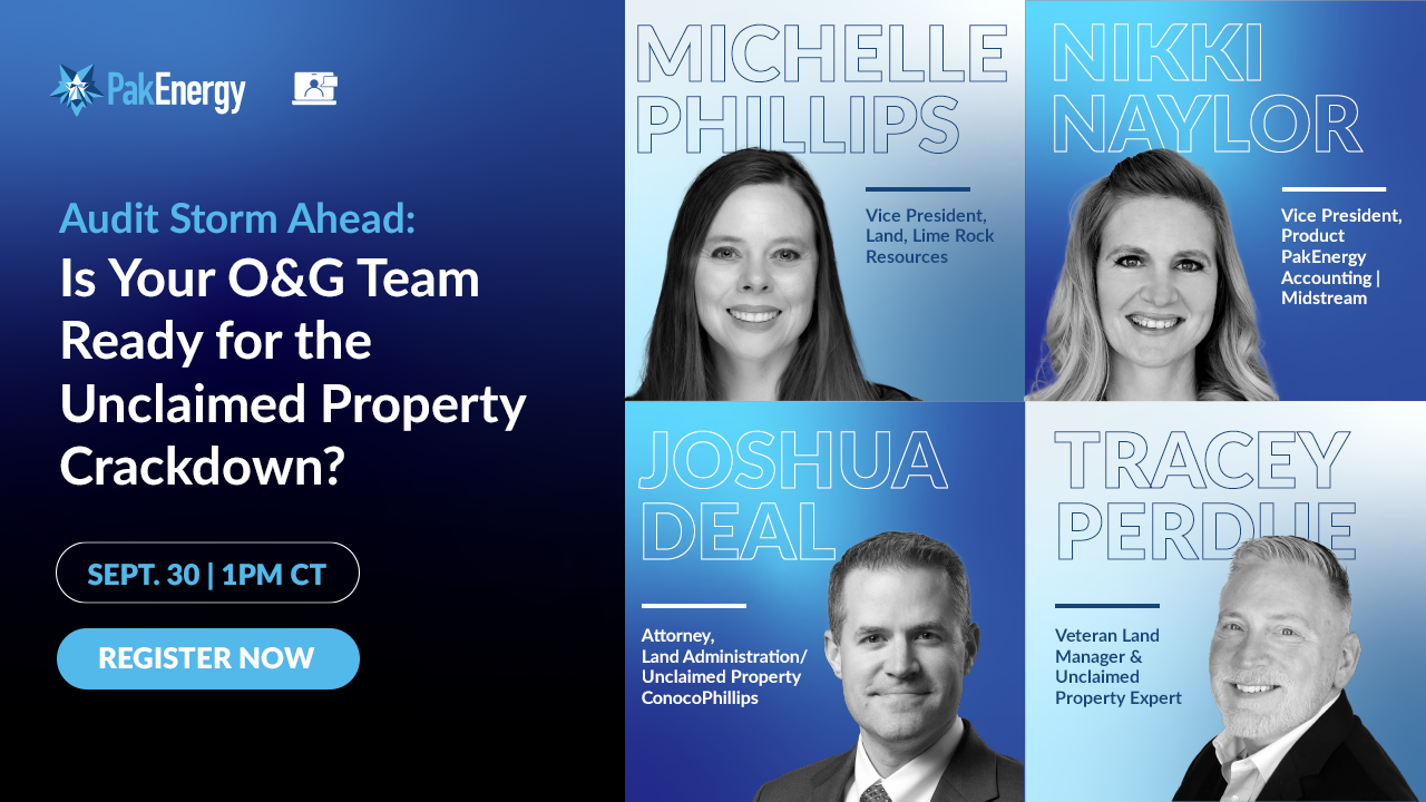 Webinar - Audit Storm Ahead: Is Your O&G Team Ready for the Unclaimed Property Crackdown?