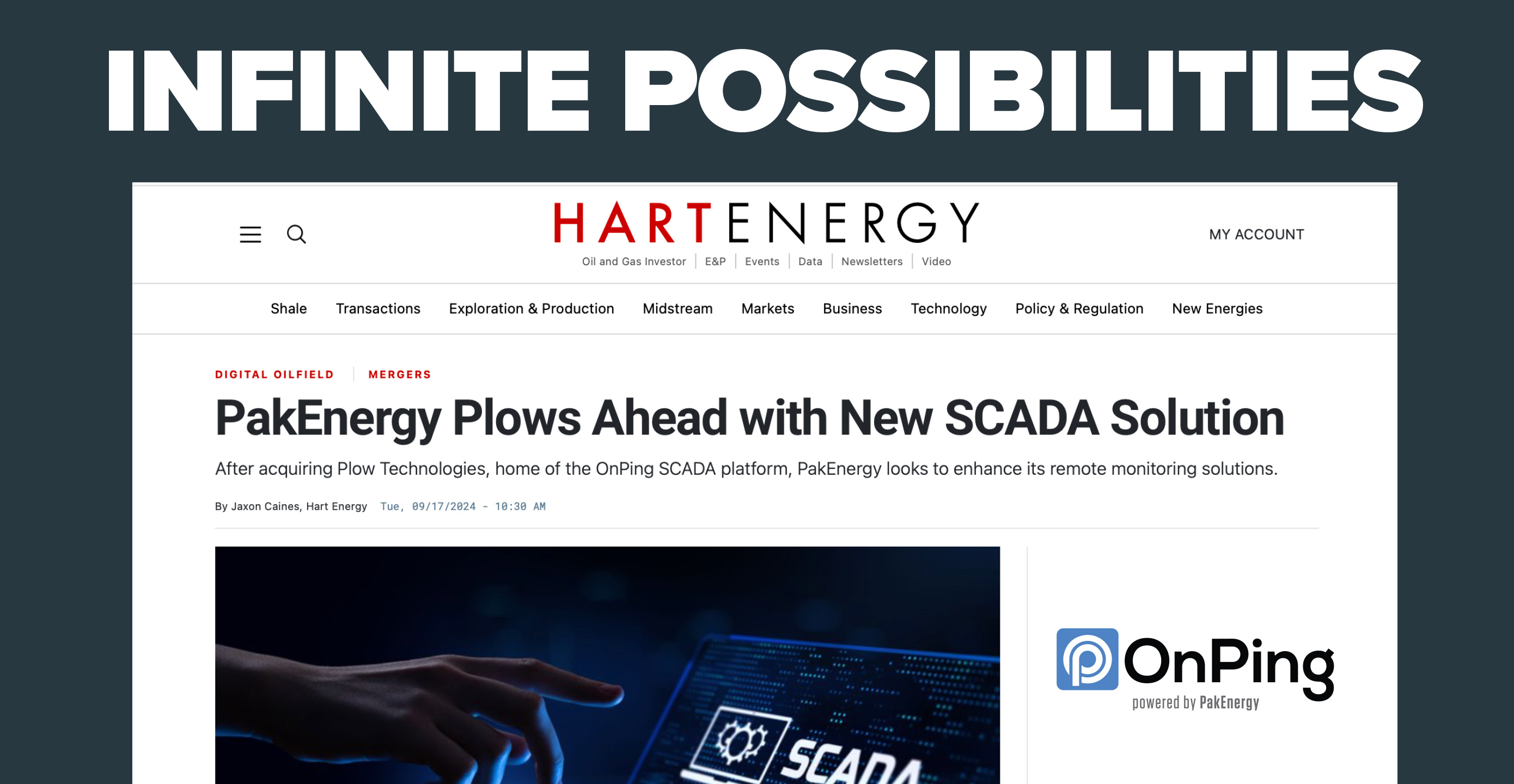 PakEnergy’s Purchase of Plow Technologies Covered in Feature Article by Hart Energy